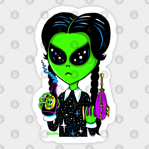 Alien Goth Sticker by Robisrael